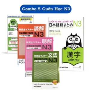 Combo 5 Cuốn Sách Học N3 Chuẩn (Luyện Thi JLPT N3)