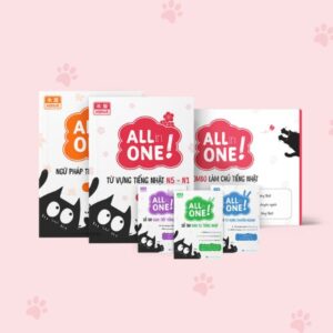 Trọn Bộ Tiếng Nhật N5-N1 All In One Honya, Ôn JLPT, Luyện Giao Tiếp, Từ Vựng